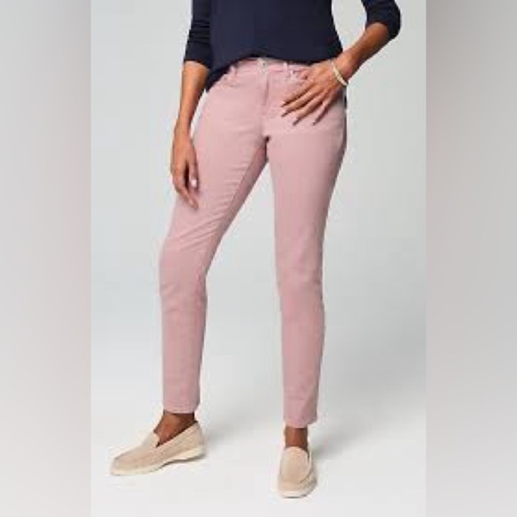 J. Jill Denim Authentic Fit Cropped Jeans in Light Pink size 6 - Picture 1 of 13